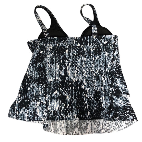Magicsuit by Miraclesuit‎ Grey Patterned Tankini Top - Picture 6 of 8